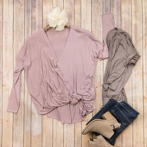 New in Package! Pink Long Sleeve Blogger Top